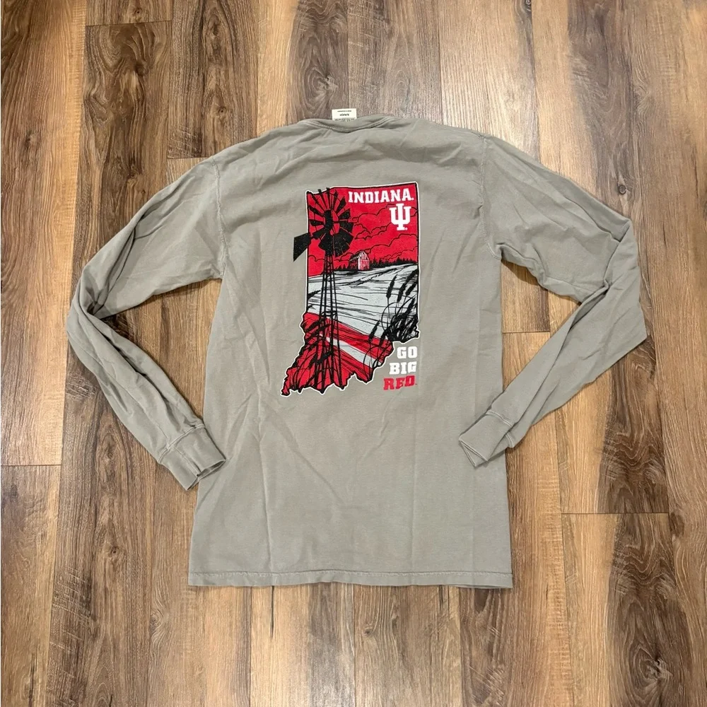 Indiana University Gray Long Sleeve Shirt - Picture 2 of 3